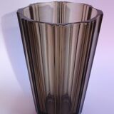 Brown glass vase