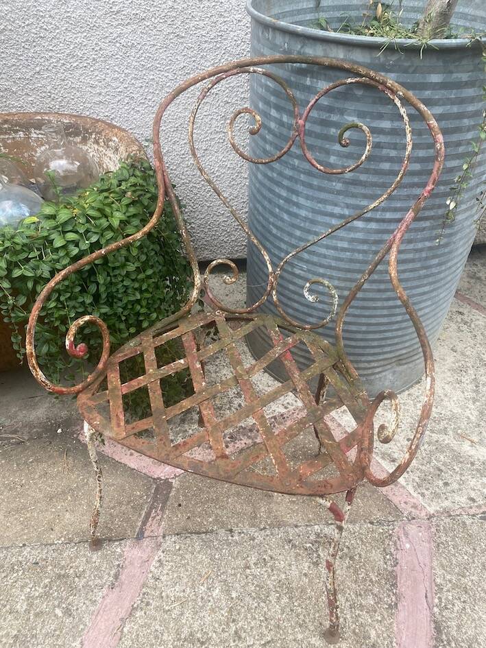 Wrought iron armchairs 1940