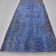 Small Blue Vintage Handknotted Rug