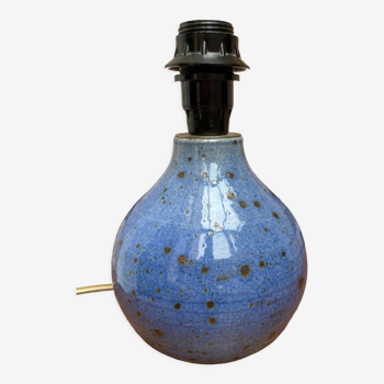 Pied de lampe en grès bleu