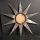 Miroir soleil of bulging witch 61 cm metal 20th sorcerer convex ice