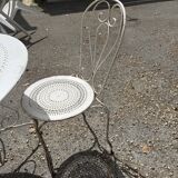 Wrought iron garden furniture