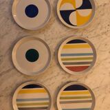 Six plates - "Primavera" series - Gio Ponti