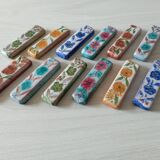 Set of 12 terracotta knife holders