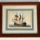 Pair of framed marine engravings