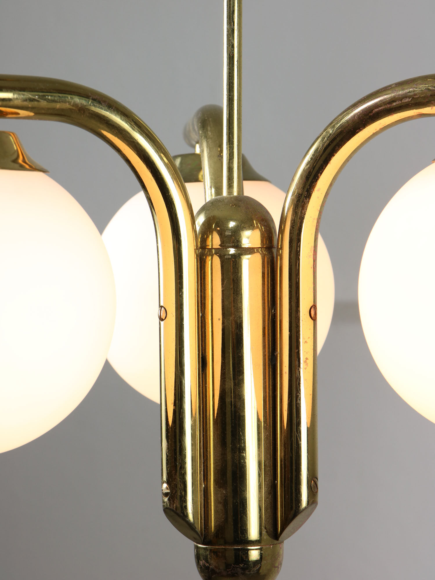 Vintage italian golden angel chandelier