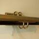 Pair of brass adjustable wall reading lights 1960s