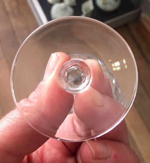 Suite of 10 glasses a porto or wine cooked lemberg cristal de lorraine