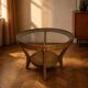Round coffee table Karel Koželka & Antonín Kropáček 1940s Czechoslovakia