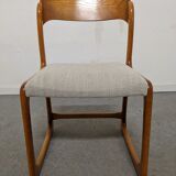 Series of 4 Baumann sleigh chairs from the 60s/70s