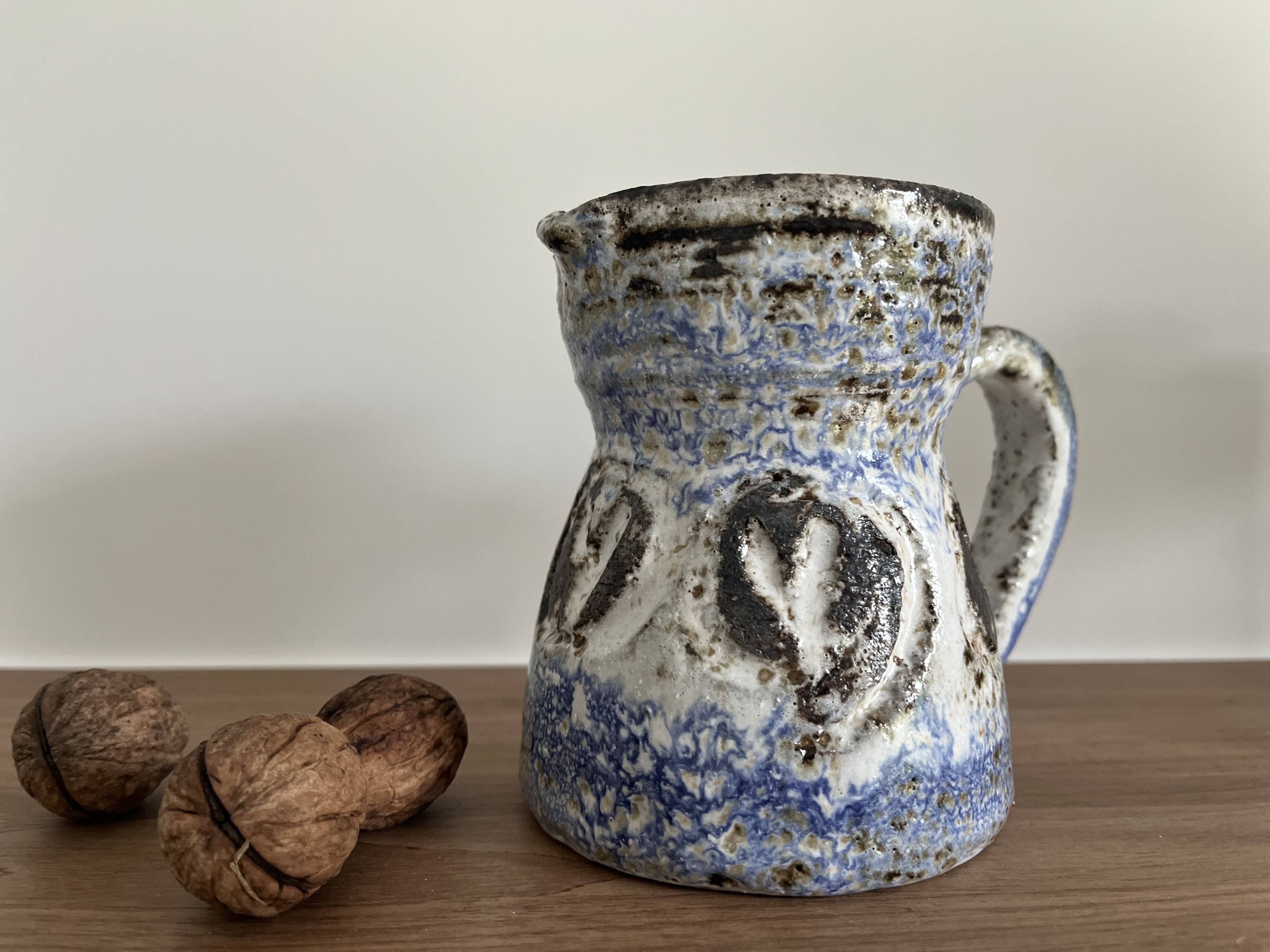 Ceramic pitcher by Albert Thiry - Vallauris