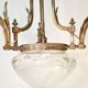 Lustre majestueux en laiton & cristal taillé – Fin XIXe