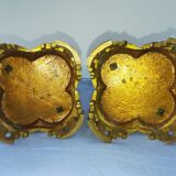 Paire de candélabres anciens en bronze japonisant XIXème