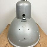 Large Oval Industrial Polish Factory Pendant Lamp from Predom Mesko, 1960s