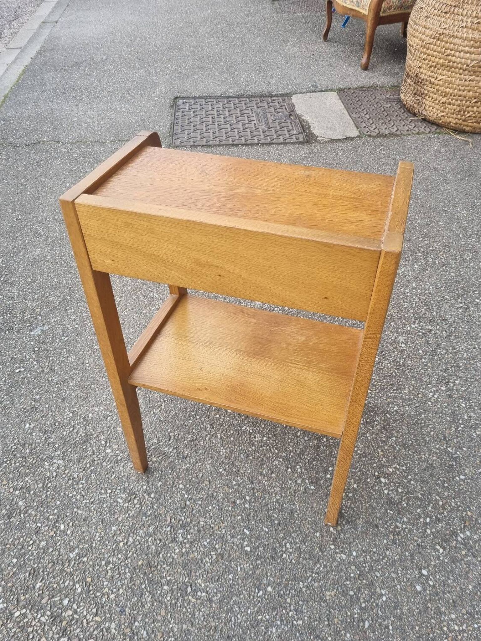 Vintage Scandinavian bedside table