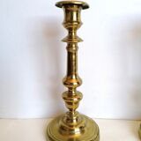 Pair of brass candlesticks