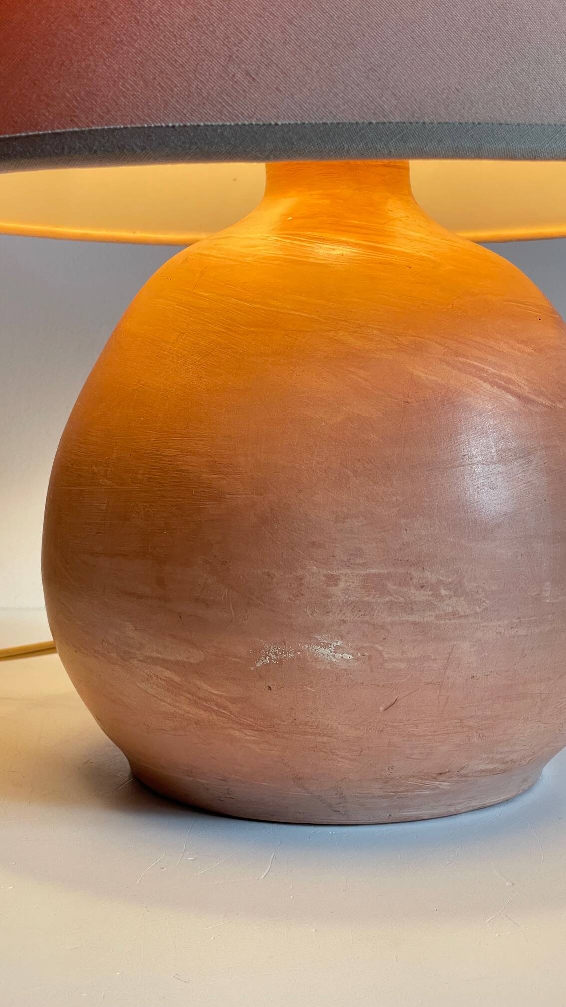 Vintage Handmade Terracotta Lamp