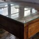 Old solid wood table