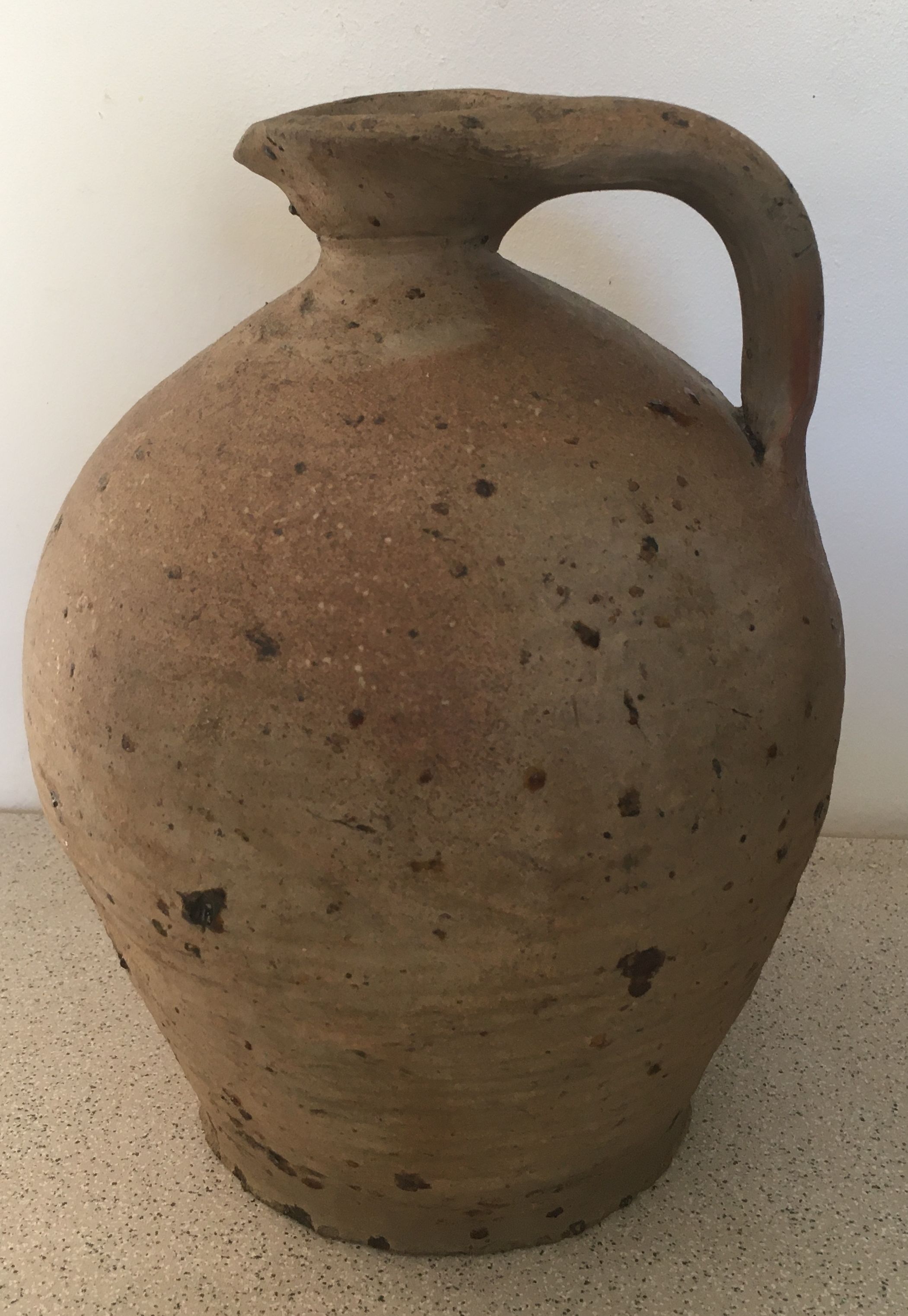Old sandstone jar