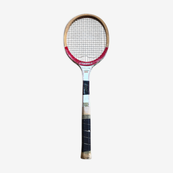 Ancienne raquette tennis courts professionnel bois