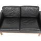 Scandinavian 2-seater leather sofa, Sweden, 1950