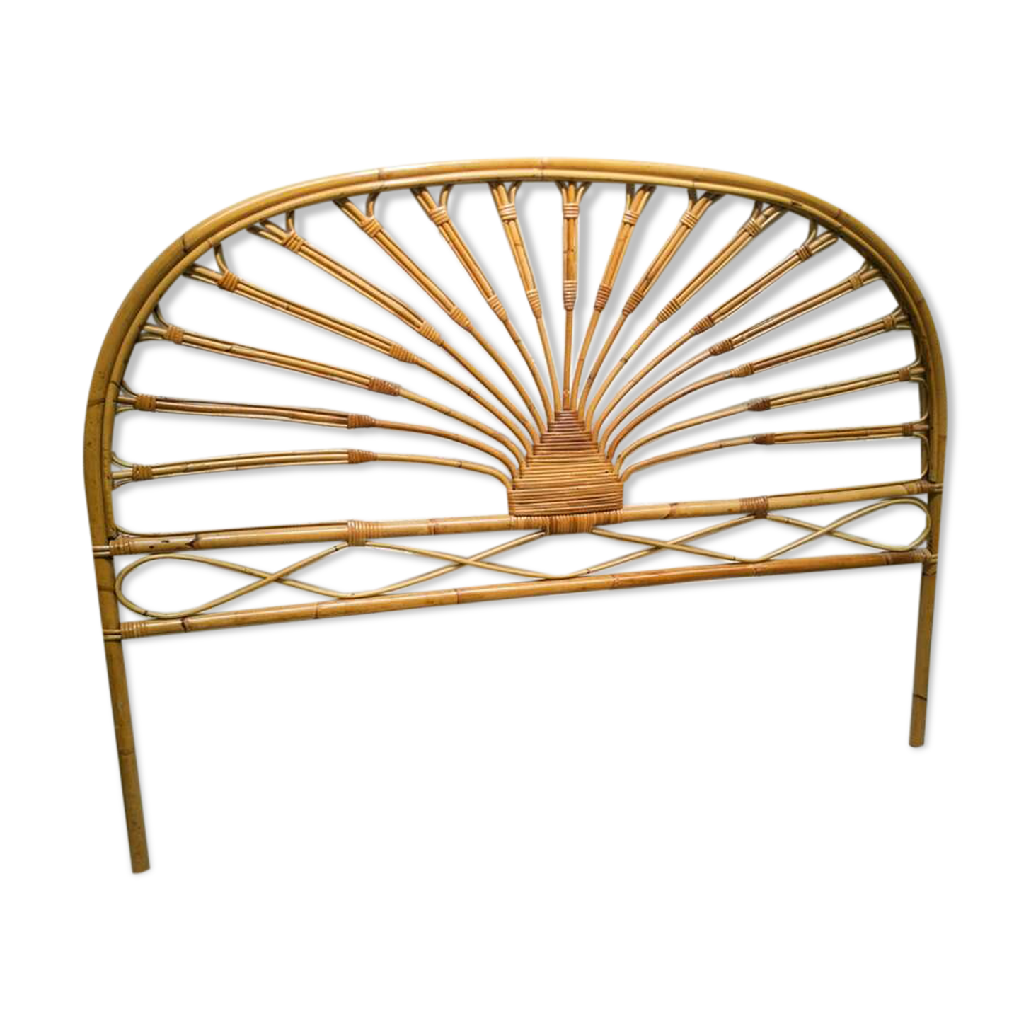 Rattan headboard of the 70s