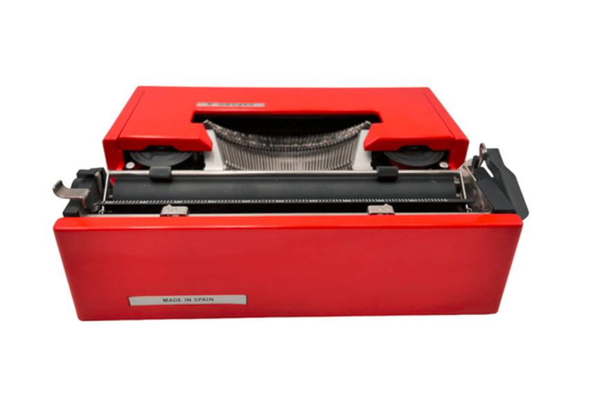 Machine a ecrire olivetti oxford s rouge