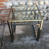 Glass nesting coffee tables