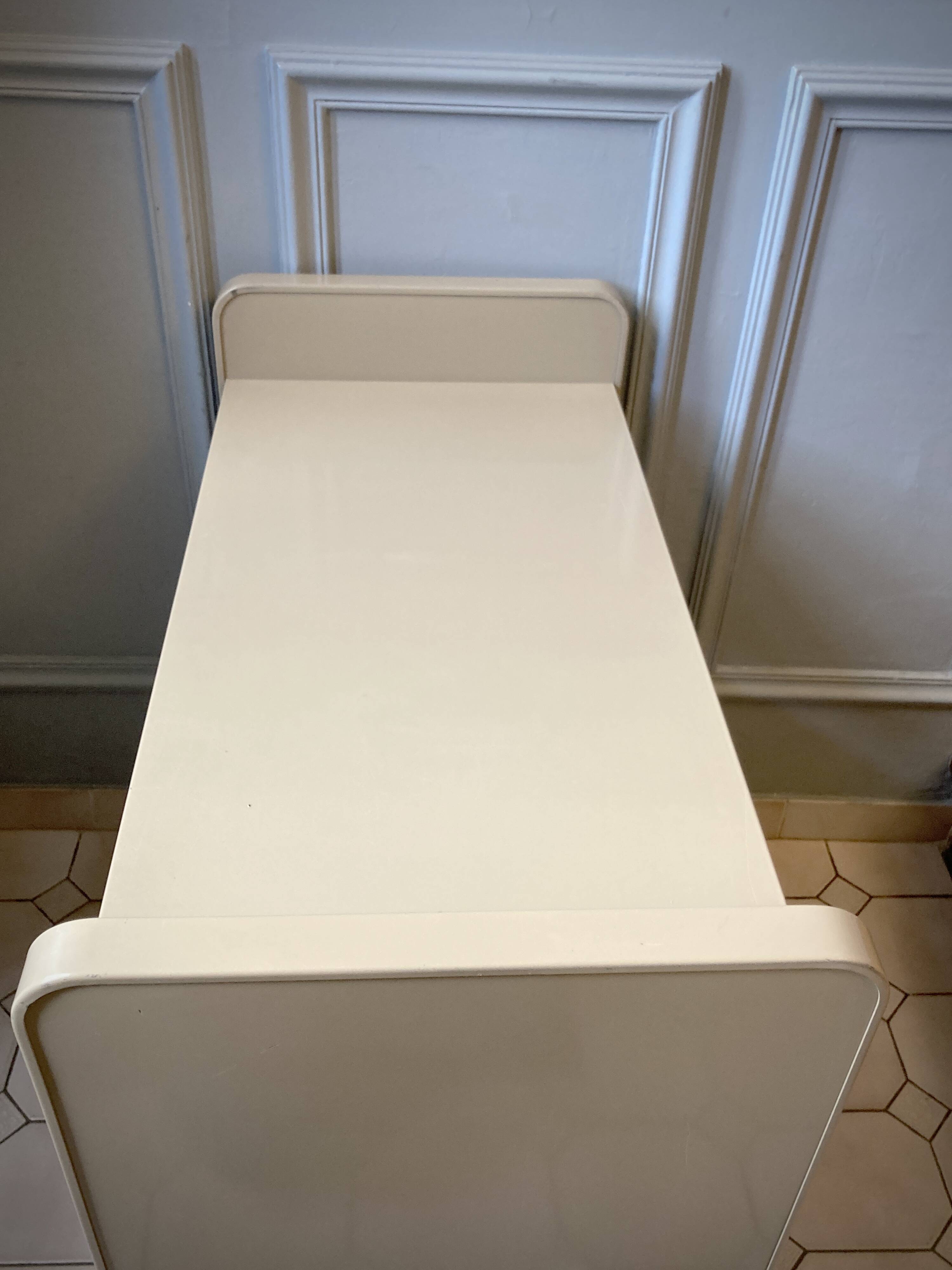 Low rolling and industrial furniture from the 70s