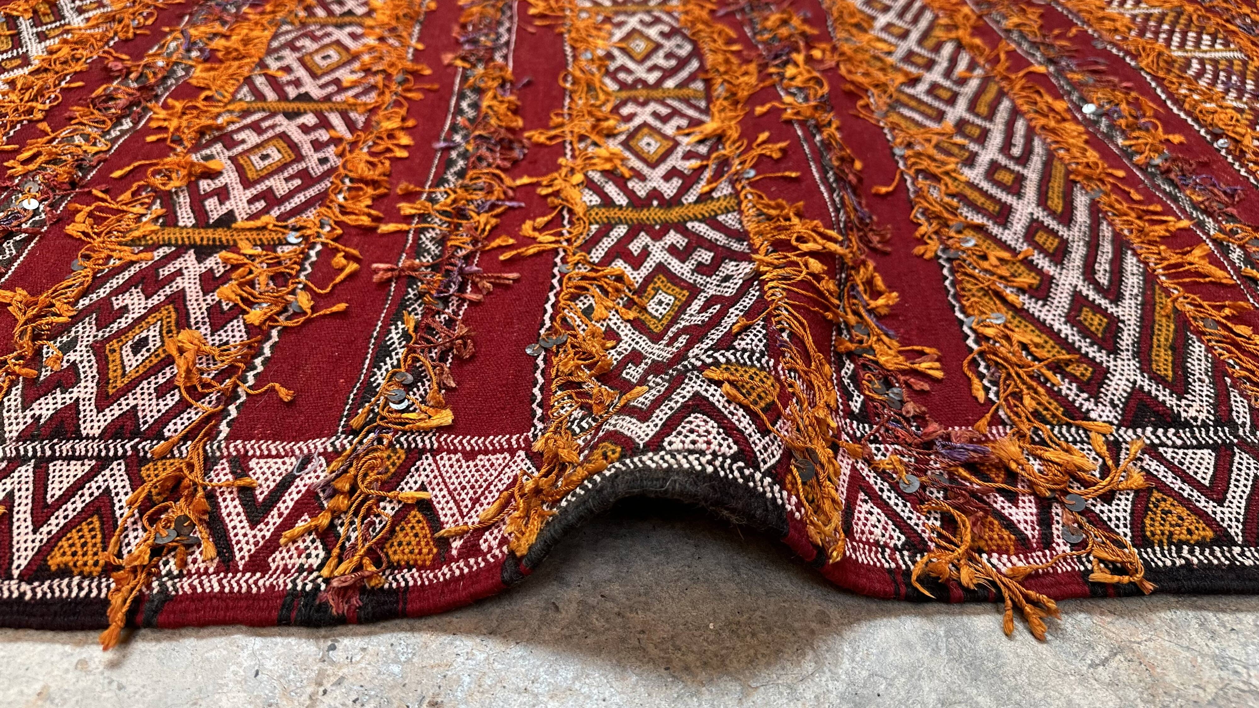 Moroccan Kilim Zemmour Rug - 291 x 163 cm