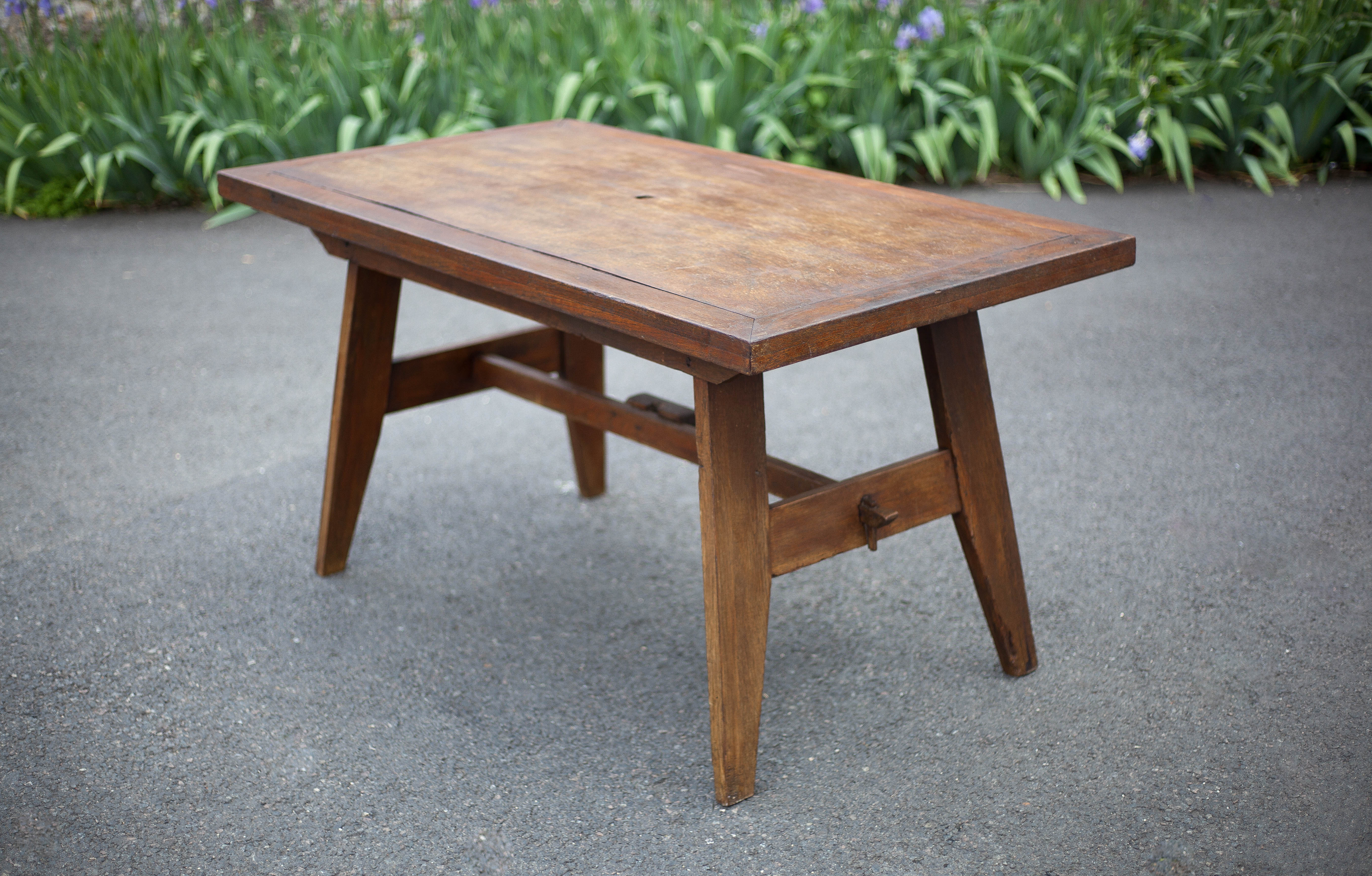Rene gabriel table, 50s wood table, dining table, kitchen, veranda