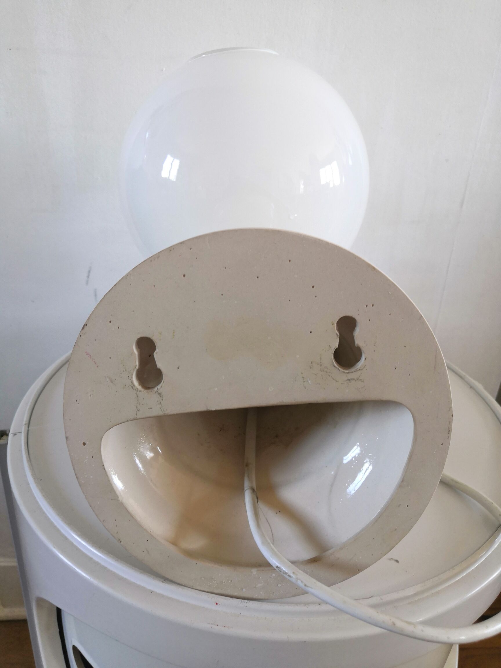 Vintage hand lamp in ceramic 70s