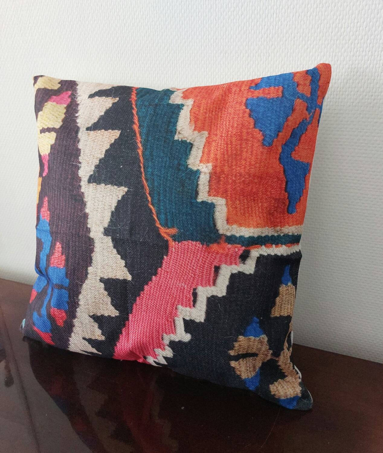 Coussin bohème patchwork