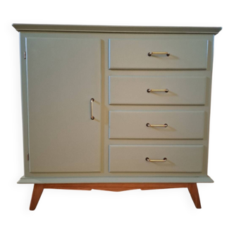 Chest of drawers, sideboard in painted wood
