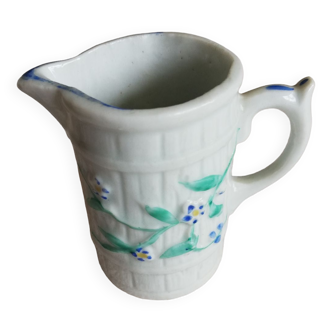 Pichet porcelaine fleurs bleues