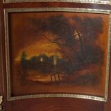 Mahogany Showcase, Transition Louis XV Louis XVI style – 1900
