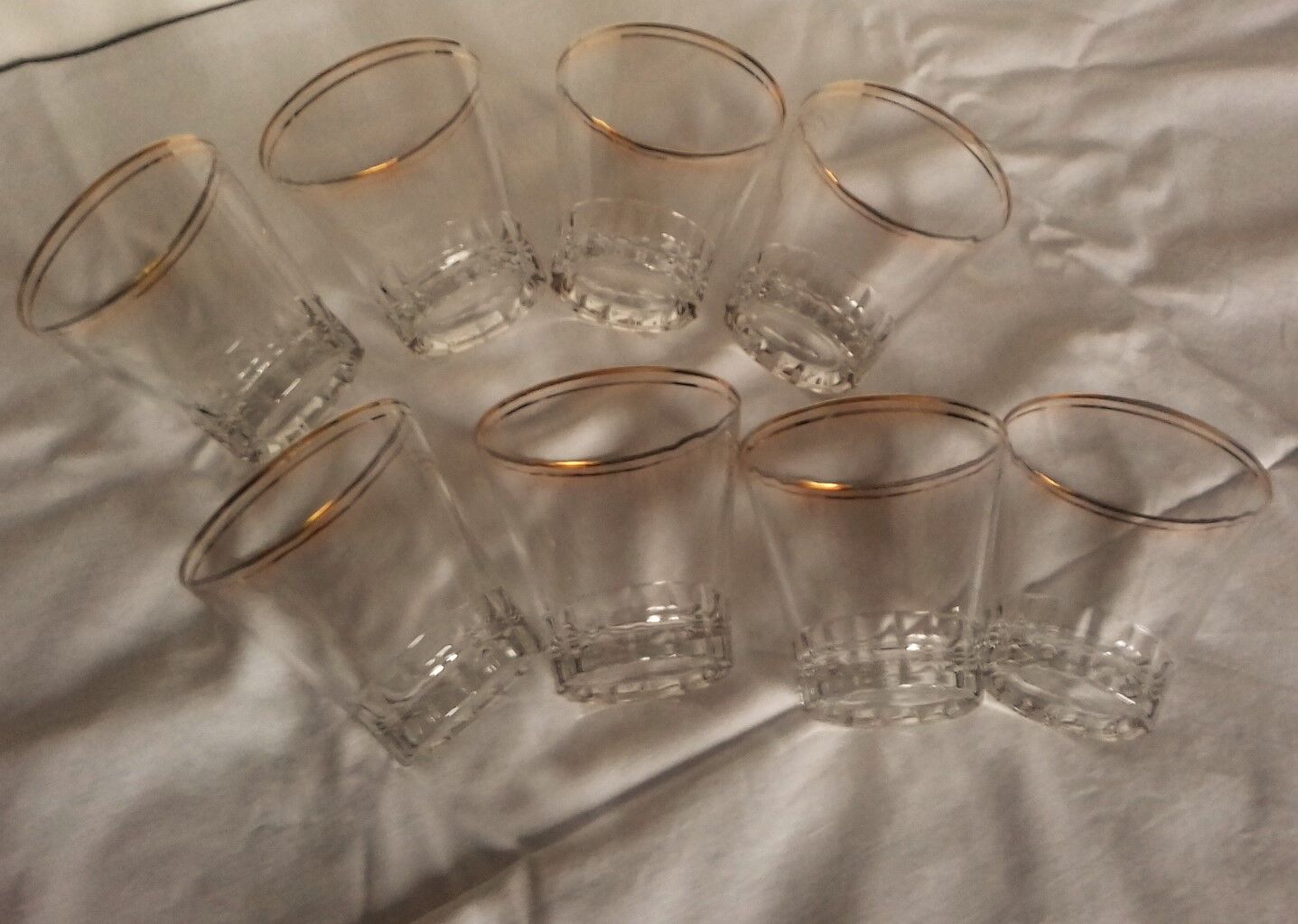 Lot 8 glasses years 30/50