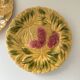 2 assiettes Sarreguemines en barbotine