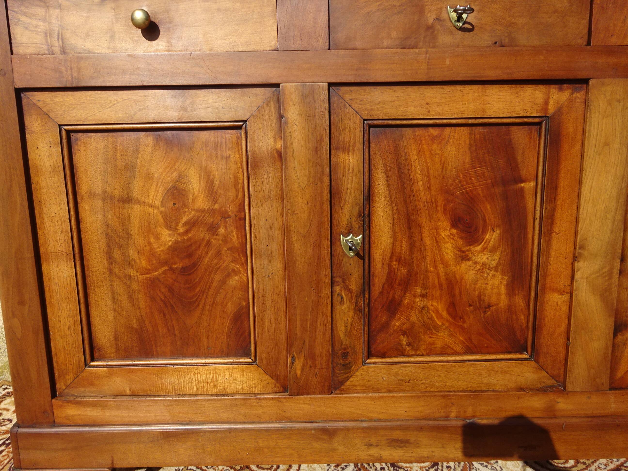 Antique Louis Philippe sideboard in solid elm