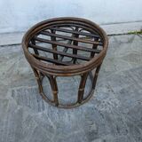 Rattan pouf