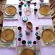 6 assiettes en barbotine des ateliers d'art du Revernay France