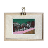 Bold pastels in old photo - Cornwall 1920