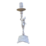 Candlestick brass cherub cherub XIXth