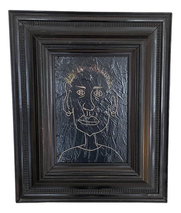 Bachmann, Portrait of a Man, 2022, Acrylic, Framed