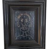 Bachmann, Portrait of a Man, 2022, Acrylic, Framed