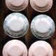 A set of 6 deep plates Fécamp Choisy le Roi Terre de Fer Rose Digoin.