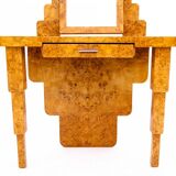 Coiffeuse Art Déco avec chaise, milieu du 20e siècle, Pologne.