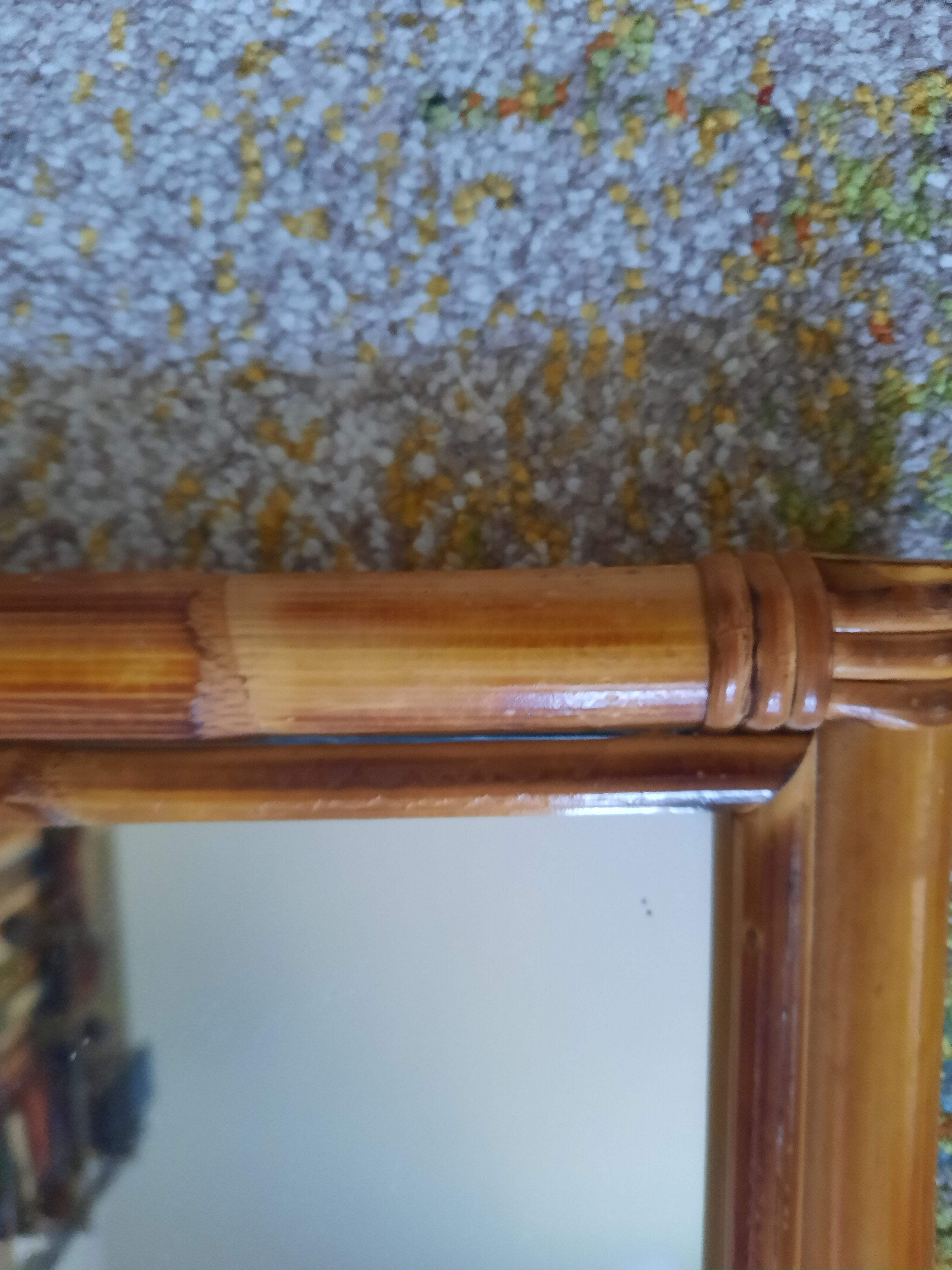 Bamboo mirror 28x40cm