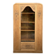 Armoire parisienne vitrée art déco bois brut 1930