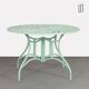 Round metal garden table, 1990